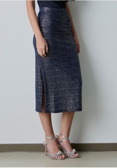 FALDA MIDI LUREX