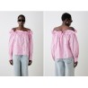 BLUSA RAYAS ROSA