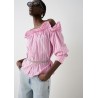 BLUSA RAYAS ROSA