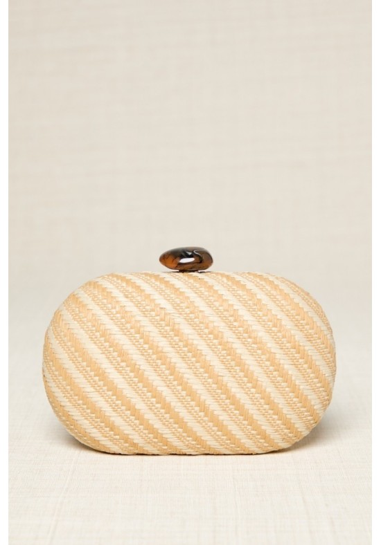 CLUTCH OVALADO RAFIA