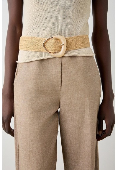 CINTURÓN ANCHO CON TEJIDO