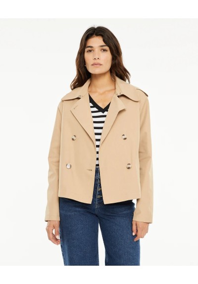 TRENCH CORTO CON BOTONES