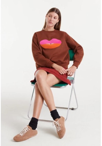 SUDADERA PRITN LABIOS