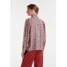 CAMISA DE FLORES CON LAZADA