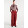 CAMISA DE FLORES CON LAZADA