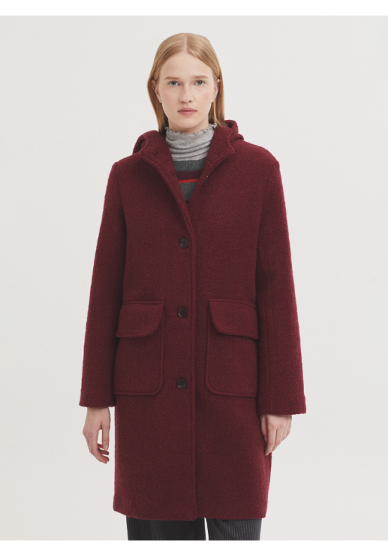 ABRIGO BURDEOS NICE THINGS