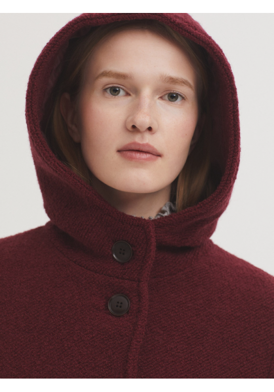 ABRIGO BURDEOS NICE THINGS