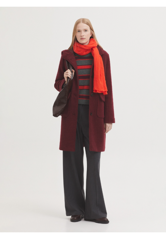 ABRIGO BURDEOS NICE THINGS