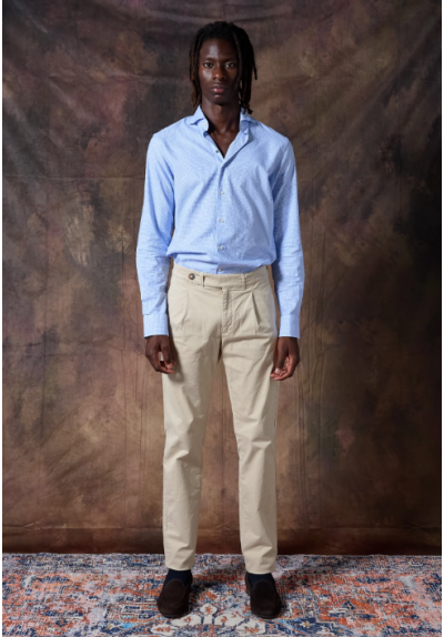PANTALÓN CHINO PINZAS CAMEL HARRY´S