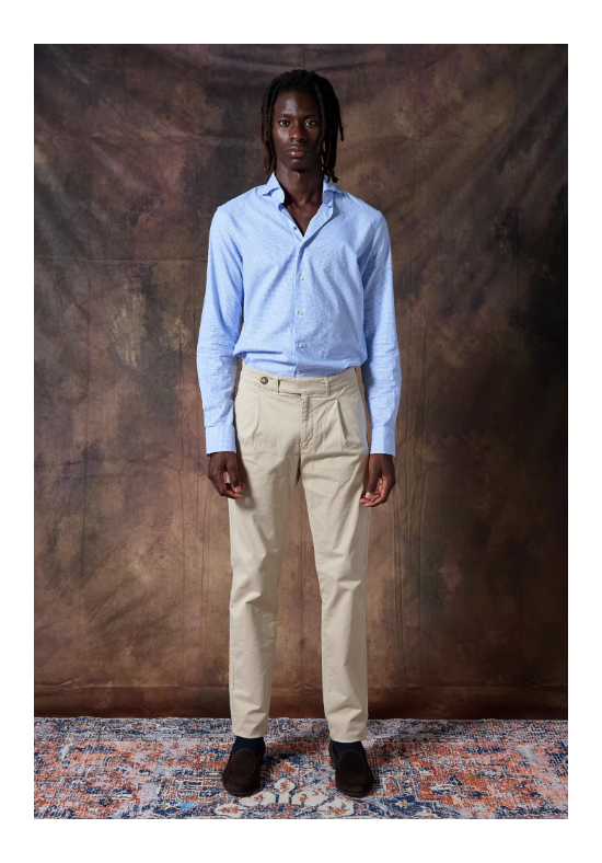 PANTALÓN CHINO PINZAS CAMEL HARRY´S