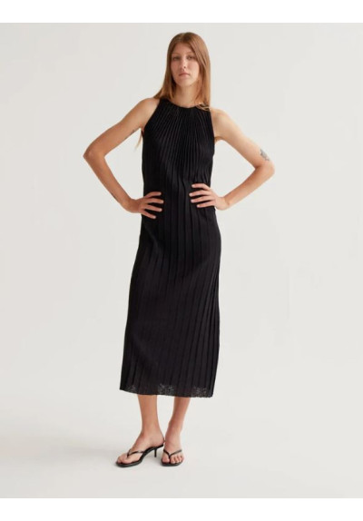 VESTIDO LARGO PLISADO