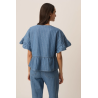 TOP LISETTE DENIM A RAYAS