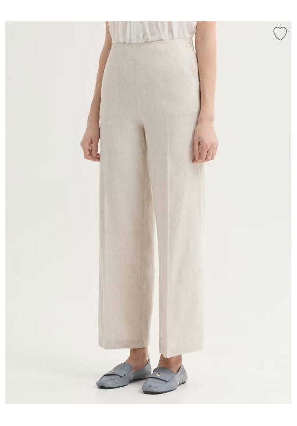 PANTALON LINO EN JACQUARD ESPIGA