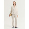 PANTALON LINO EN JACQUARD ESPIGA