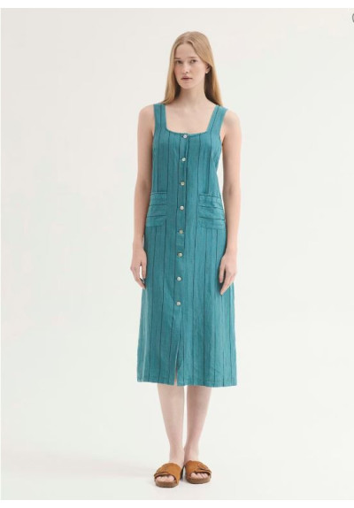 VESTIDO MIDI EN TENCEL