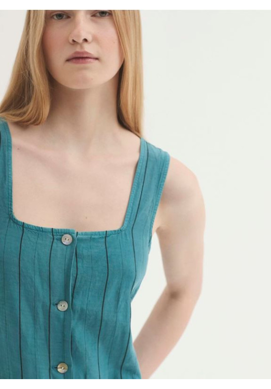 VESTIDO MIDI EN TENCEL
