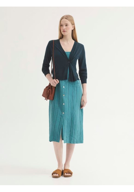 VESTIDO MIDI EN TENCEL