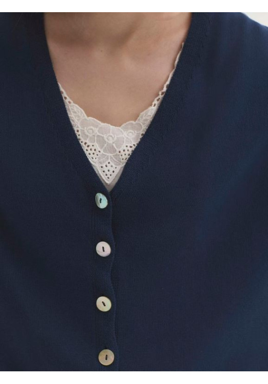 CHAQUETA FLUIDA  MARINO