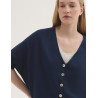 CHAQUETA FLUIDA  MARINO