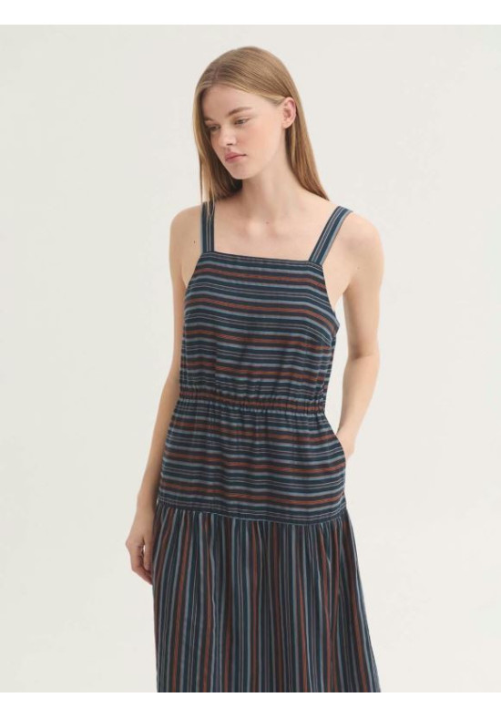 VESTIDO DE JACQUARDCON RAYAS
