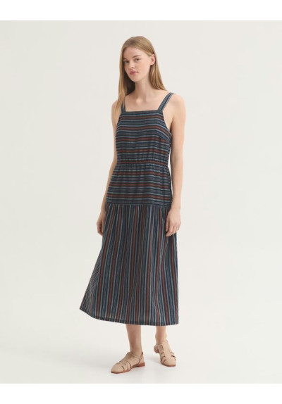 VESTIDO DE JACQUARDCON RAYAS