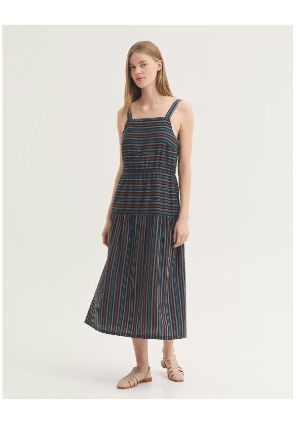 VESTIDO DE JACQUARDCON RAYAS