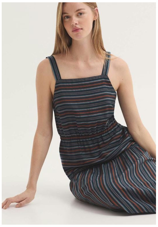 VESTIDO DE JACQUARDCON RAYAS