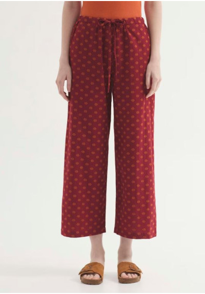 PANTALON DE JACQUARD CON TOPOS