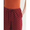 PANTALON DE JACQUARD CON TOPOS
