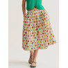 FALDA MIDI PRINT TULIPANESS