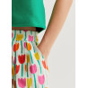 FALDA MIDI PRINT TULIPANESS