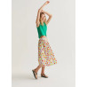 FALDA MIDI PRINT TULIPANESS