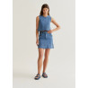 FALDA MINI DENIM AZUL