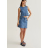 FALDA MINI DENIM AZUL