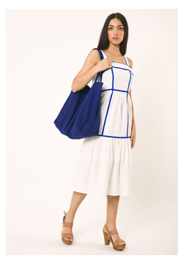 VESTIDO MIDI BLANCO