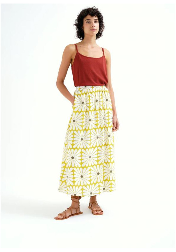 FALDA MIDI OLIVE