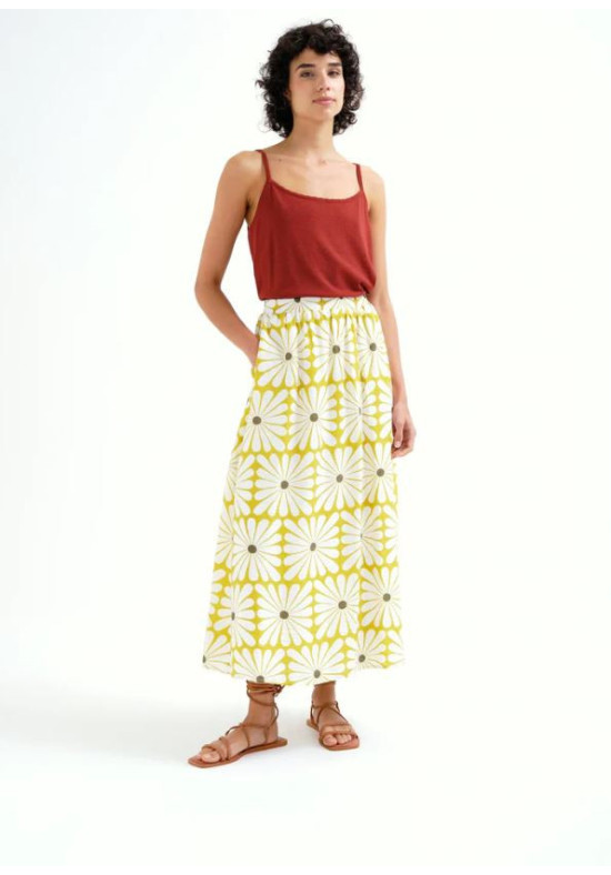 FALDA MIDI OLIVE