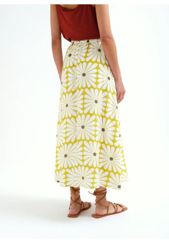 FALDA MIDI OLIVE