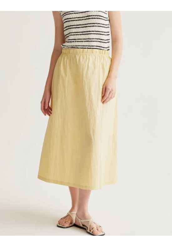 FALDA MIDI AMARILLO