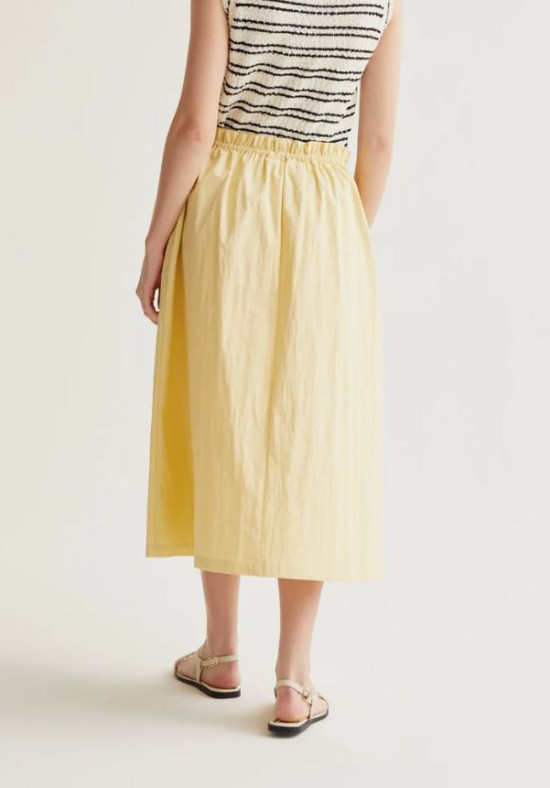 FALDA MIDI AMARILLO