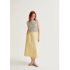 FALDA MIDI AMARILLO
