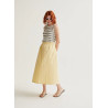 FALDA MIDI AMARILLO