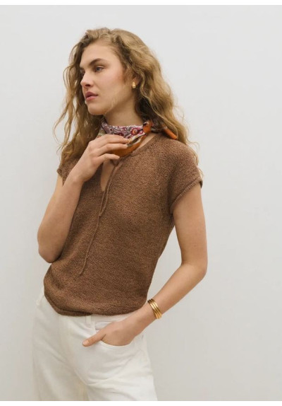 TOP EMEU MARRÓN
