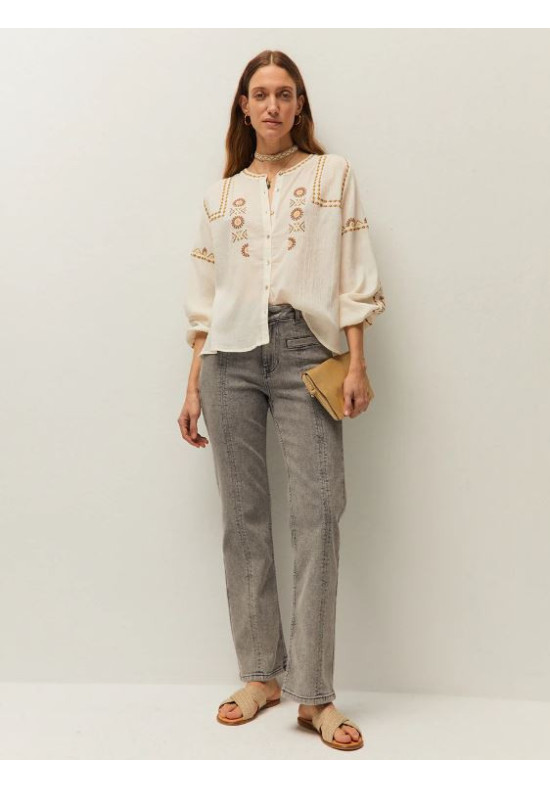 CAMISA BORDADO DE COLORES