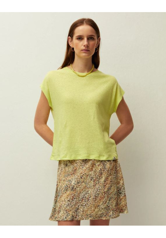 CAMISETA LINO AMARILLO