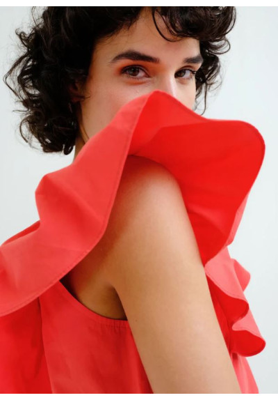 VESTIDO CORTO ROJO
