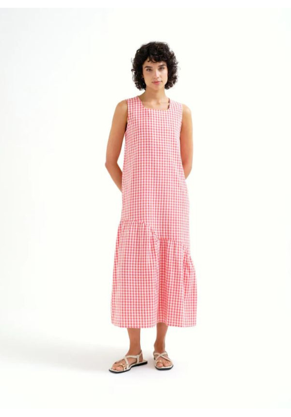 VESTIDO MIDI CUADROS