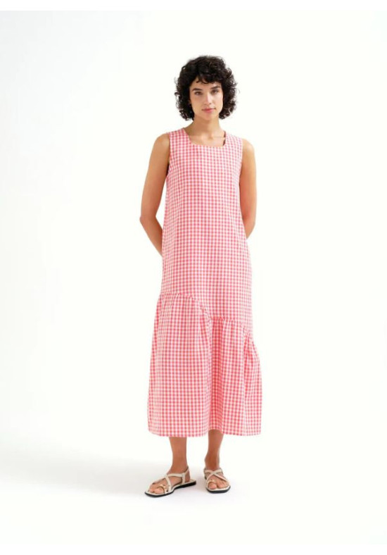 VESTIDO MIDI CUADROS