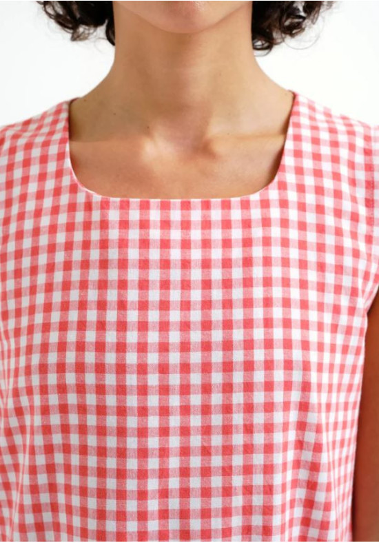 VESTIDO MIDI CUADROS