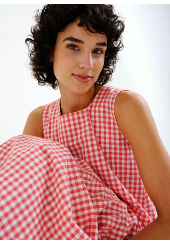 VESTIDO MIDI CUADROS